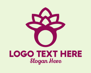 Ring - Violet Lotus Ring logo design