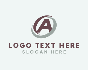 Digital Software Startup Letter A logo