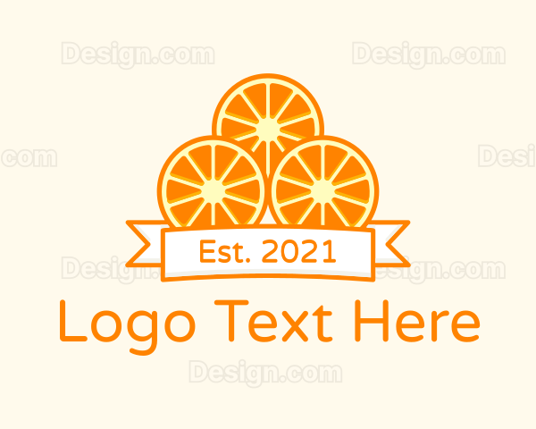 Orange Slices Design Logo