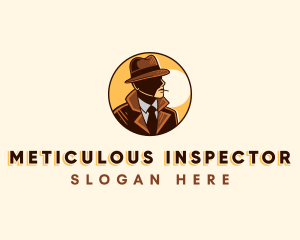 Man Detective Inspector logo design