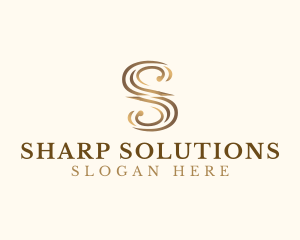 Classic Elegant Luxury Letter S logo design