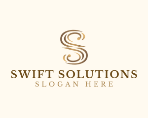 Classic Elegant Luxury Letter S logo design