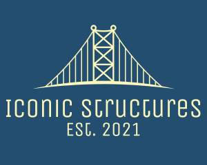 Construction Bridge Structure logo design