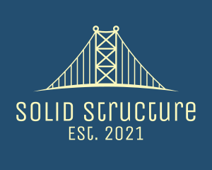 Construction Bridge Structure logo design