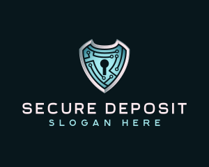 Cyber Security Lock logo design