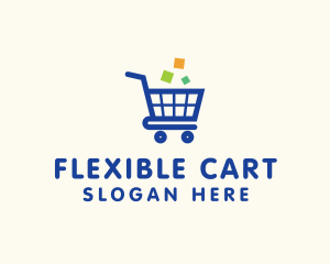 Online Ecommerce Cart logo design