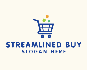 Online Ecommerce Cart logo design