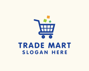 Online Ecommerce Cart logo design