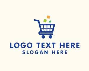 Retailer - Online Ecommerce Cart logo design