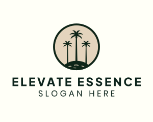 Tropical Palm Tree  logo design