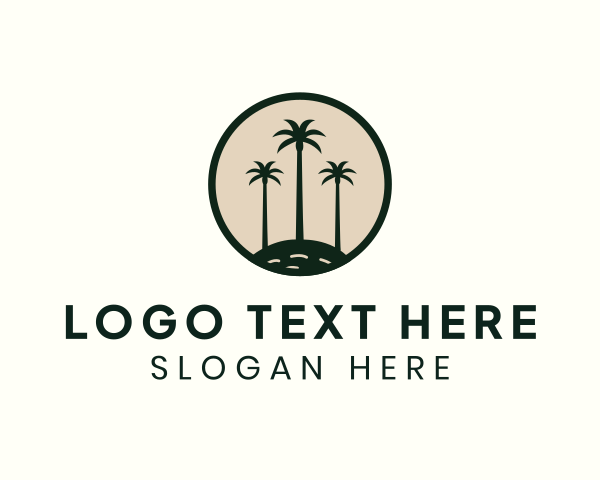 Coconut Tree logo example 2