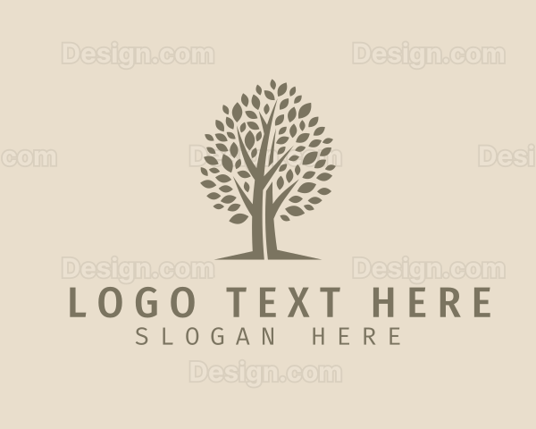 Eco Tree Plant Logo