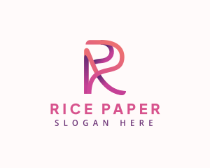 Modern Business Ribbon logo design