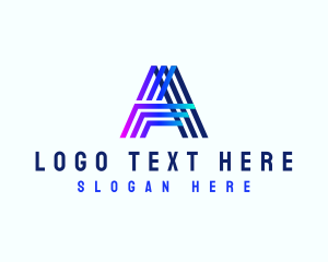 Digital Marketing Media Letter A logo