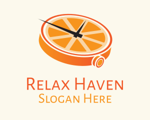 Orange Clock Time logo