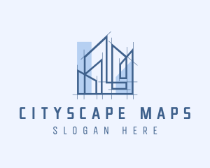 Cityscape Building Architecture logo design