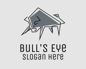 Minimal Gray Bull logo