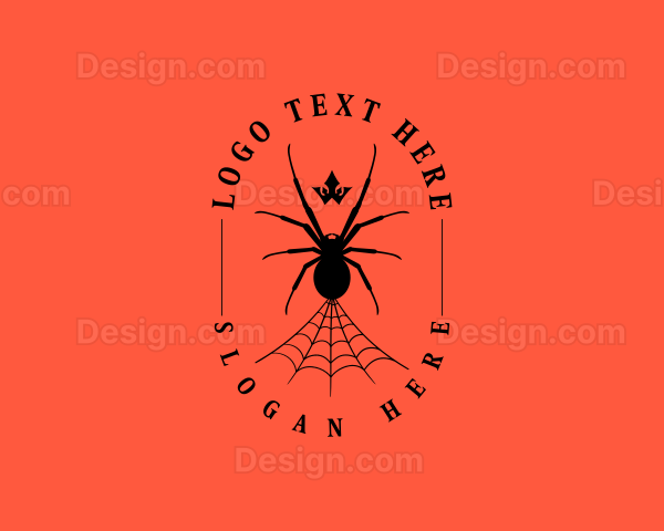 Arachnid Spider Web Logo