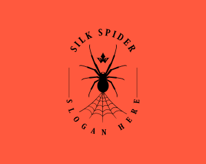 Arachnid Spider Web logo design