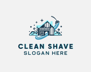 House Squeegee Cleaning logo design