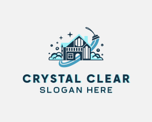 House Squeegee Cleaning logo design