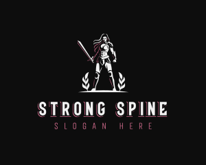 Strong Warrior Woman logo design