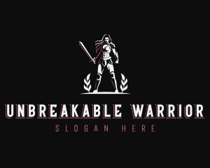 Strong Warrior Woman logo design