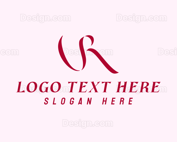 Elegant Feminine Letter R Logo