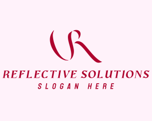 Elegant Feminine Letter R logo design