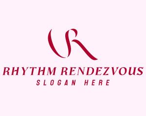 Elegant Feminine Letter R logo design