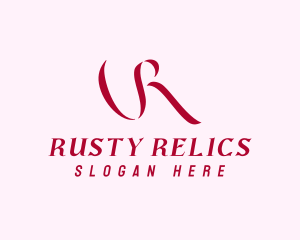 Elegant Feminine Letter R logo design