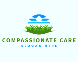 Sky Grass Lawn Care logo design