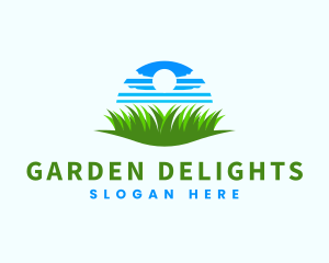 Sky Grass Lawn Care logo design