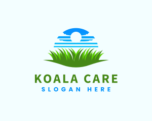 Sky Grass Lawn Care logo design