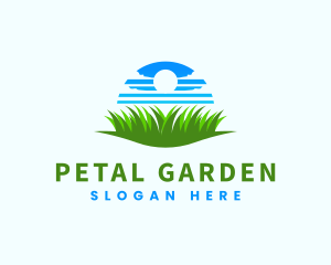 Sky Grass Lawn Care logo design