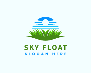 Sky Grass Lawn Care logo design