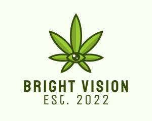 Marijuana Weed Eye logo design