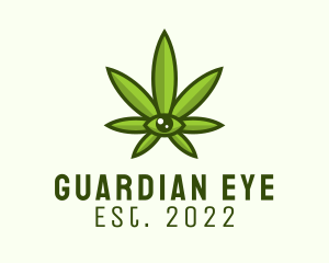 Marijuana Weed Eye logo design