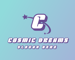 Cosmic Shooting Star  logo design