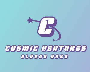 Cosmic Shooting Star  logo design