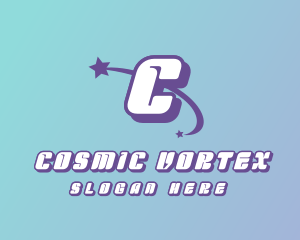 Cosmic Shooting Star  logo design