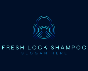 Lock Padlock Security logo design