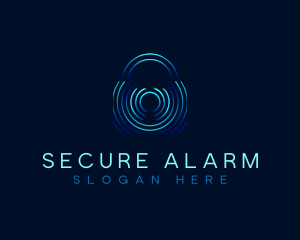 Lock Padlock Security logo design