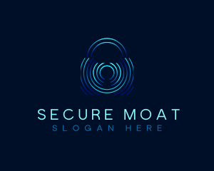 Lock Padlock Security logo design