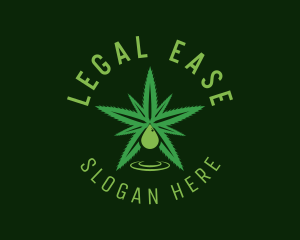 Medical Leaf Droplet logo