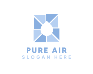 Pure Water Droplet logo design