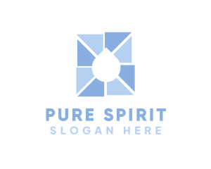 Pure Water Droplet logo design