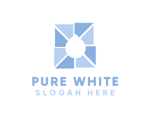 Pure Water Droplet logo design