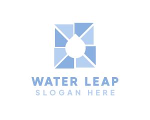 Pure Water Droplet logo design