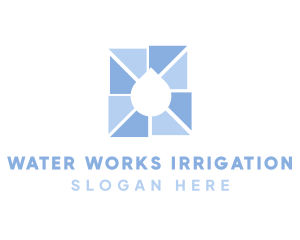 Pure Water Droplet logo design